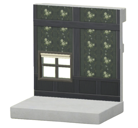 グリーンのこばながらのかべがみ画像