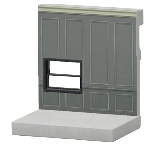 グレーのパネルモールドかべ画像