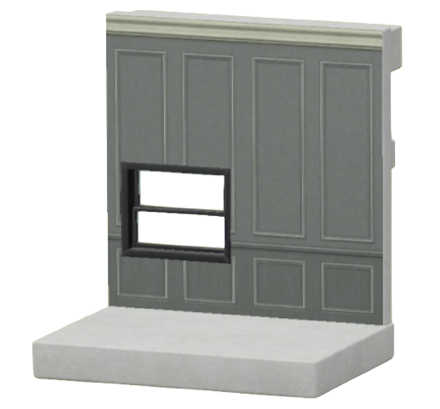 グレーのパネルモールドかべ画像