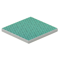 グリーンハニカムタイルのゆか画像