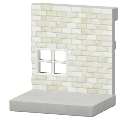 しろレンガのかべ画像