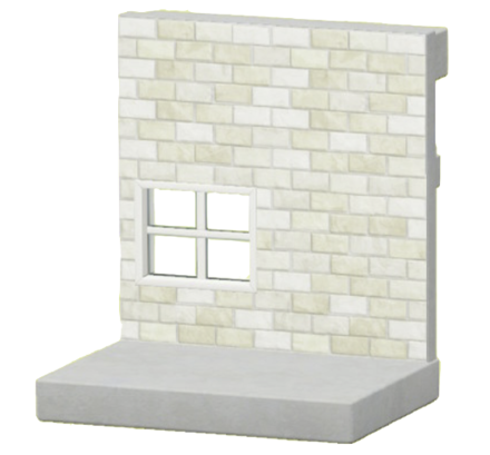 しろレンガのかべ画像