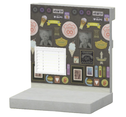 ちゃいろいダイナーのかべ画像