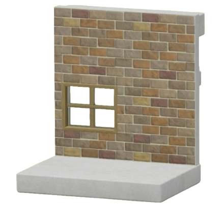 ちゃいろいレンガのかべ画像