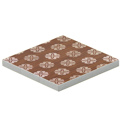 ちゃいろいフラワーフローリング画像