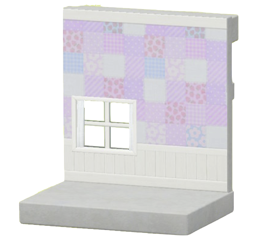 パープルキルトのかべ画像