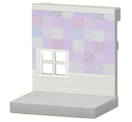 パープルキルトのかべ画像