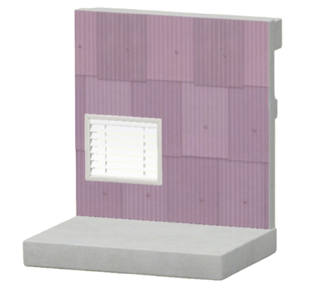 ピンクのトタンかべ画像