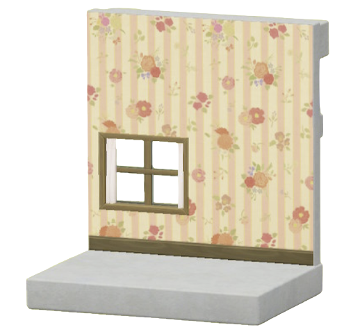 ピンクのはながらのかべがみ画像