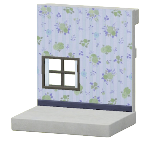 ブルーのはながらかべがみ画像