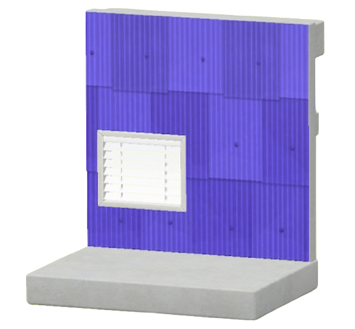 ブルーのトタンかべ画像