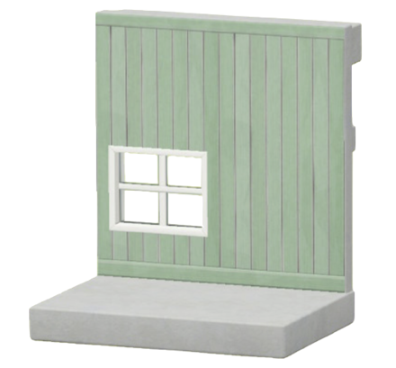 みどりのペイントウッドのかべ画像