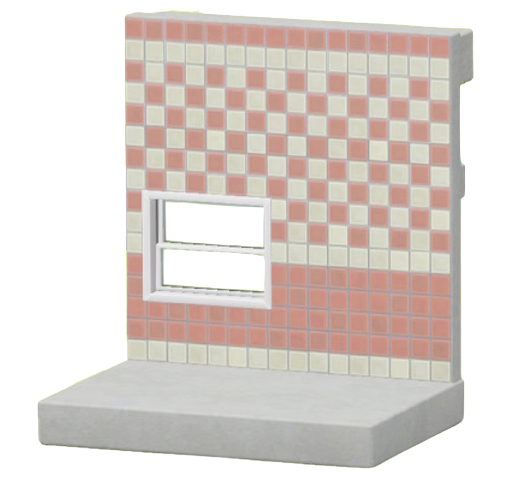 ももいろツートンタイルのかべ画像