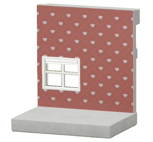 レッドハートのかべがみ画像