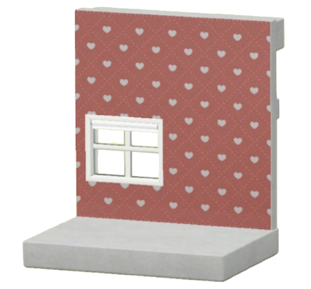 レッドハートのかべがみ画像