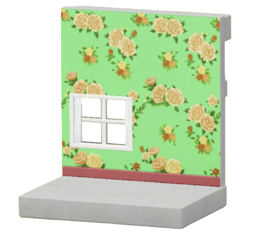 レトロなはながらのかべがみ画像