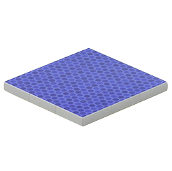 ブルーハニカムタイルのゆか画像