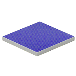 ブルーモザイクタイルのゆか画像