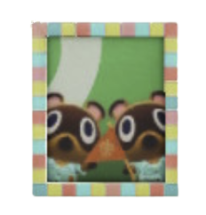 まめきち＆つぶきちのしゃしんのパステルの画像