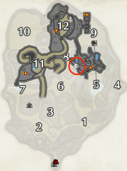 雪石コロガシの砂原