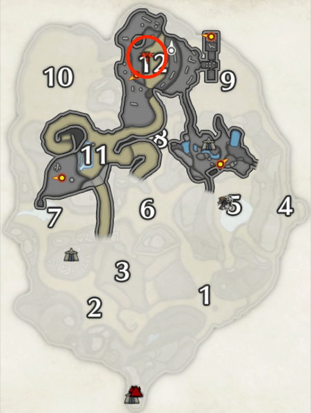 アミキリアカネの砂原