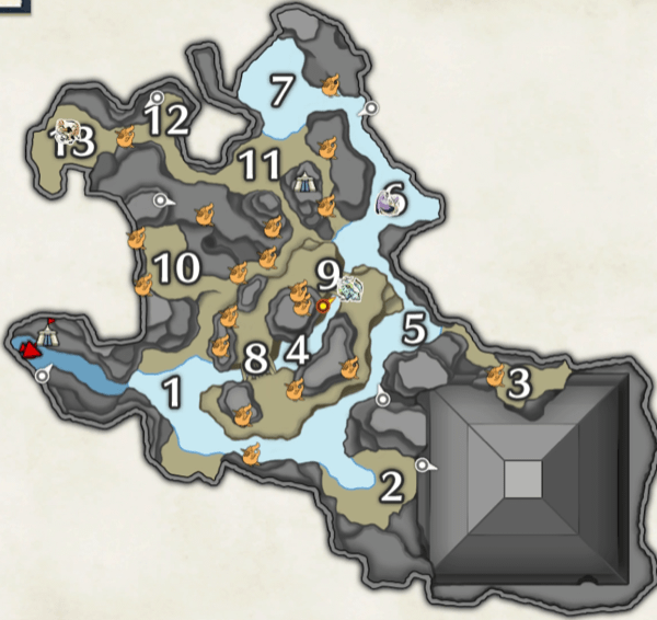 橙ヒトダマドリの水没林