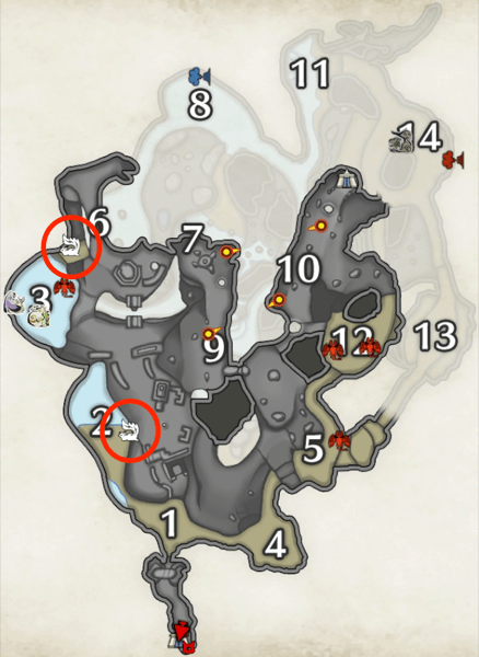 エンエンクの溶岩洞の上層