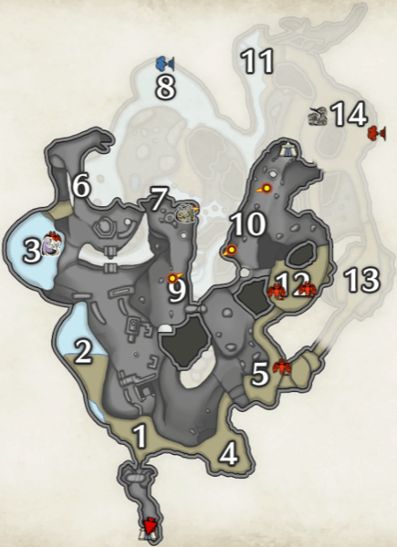コダマコウモリの溶岩洞の上層