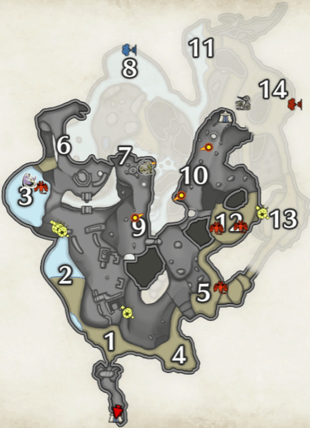 金霊テントウの溶岩洞の上層