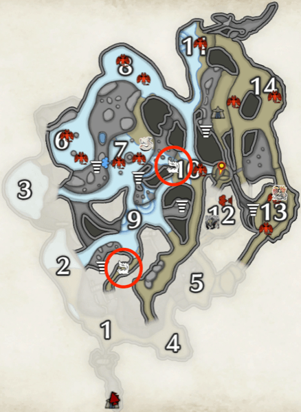 エンエンクの溶岩洞の下層