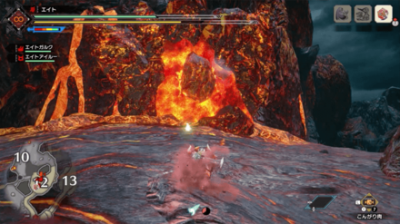 溶岩洞の噴出孔火