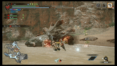 ジュラトドス尻尾攻撃