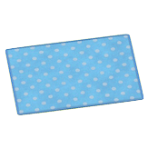 ブルードットのラグ画像