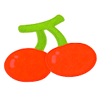 さくらんぼのラグ画像