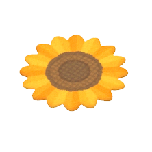 ひまわりのラグ画像