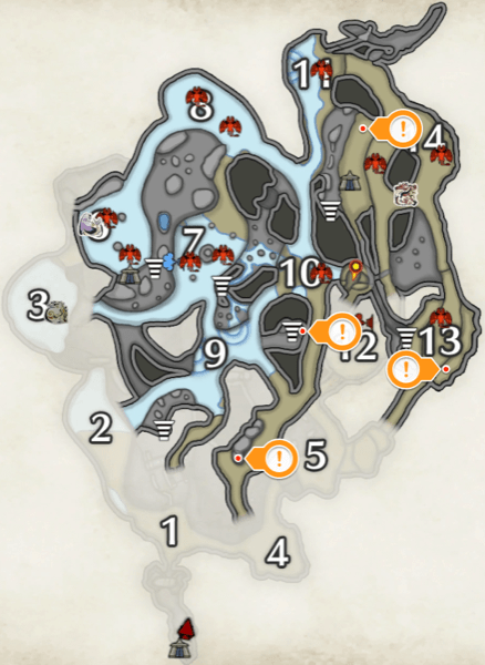 イシモリトカゲの溶岩洞の下層