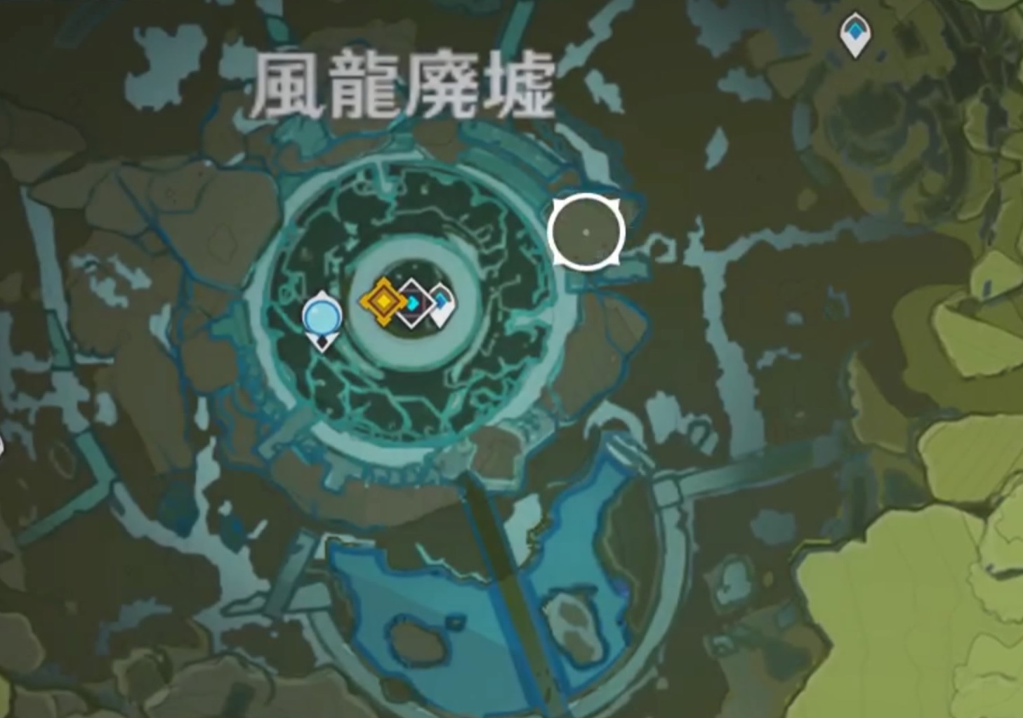 風龍廃墟に行く