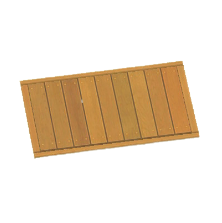 ナチュラルなウッドデッキのラグ画像