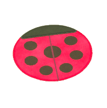 テントウムシのラグ画像