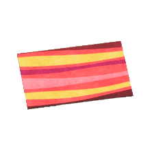 あかいウェーブのラグ画像