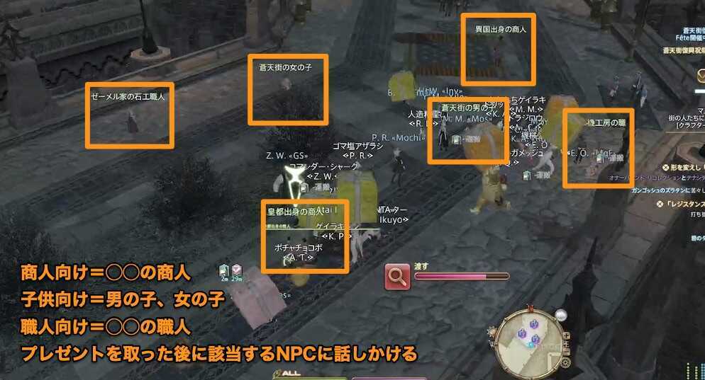 プレゼント配り競争