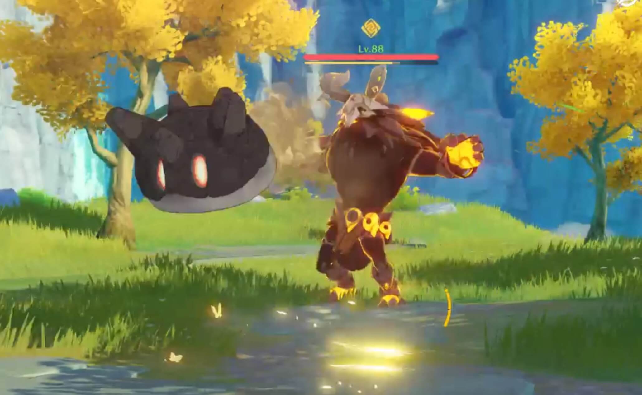 岩スライム投擲