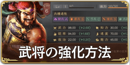 武将の強化方法