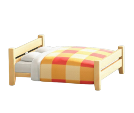 もくせいダブルベッド画像