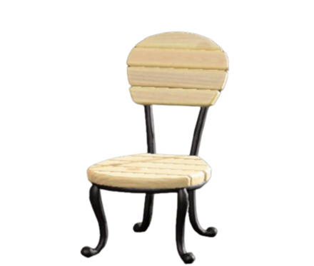 ナチュラルなガーデンチェア画像