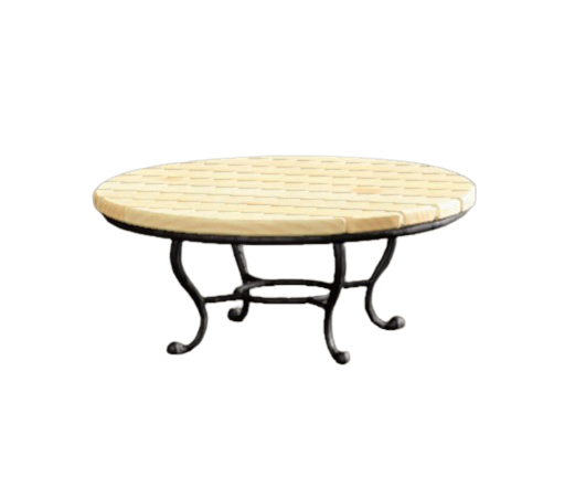 ナチュラルなガーデンテーブル画像