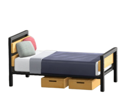 アイアンウッドベッド画像