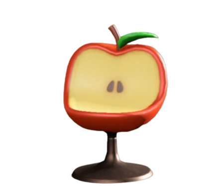 リンゴのチェア画像