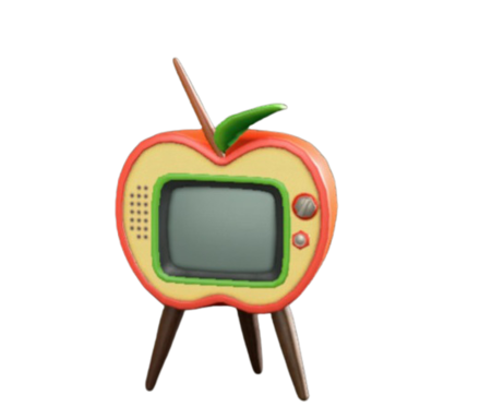 リンゴのテレビ画像