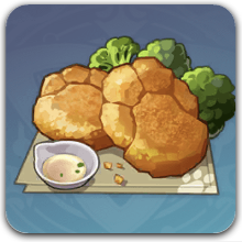 レザーオリジナル料理のツメ型ハッシュドポテト